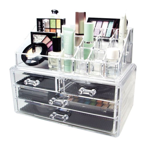 Clear cosmetic organiser - clear,