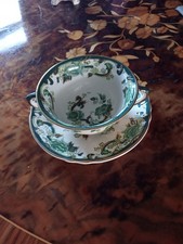 Mason's Chartreuse Consomme Soup Bowl And Saucer