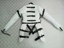 Mens Real Cowhide Leather BDSM Heavy Duty Padded Leather Straitjacket Arm Binder