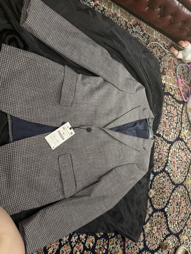 Zara men navy blend blazer - men’s,