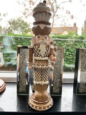 CHRISTMAS Festive Gingerbread Nutcracker Cup Cake Fire Place, Mantelpiece 33.7cm