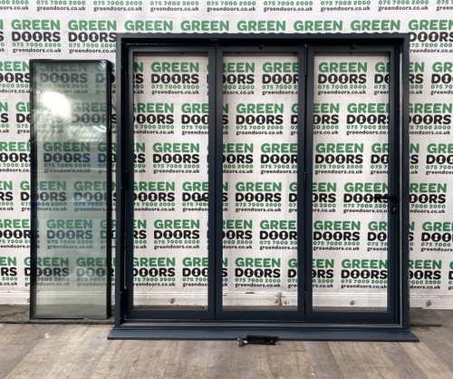 Reynaers grey folding doors - reynaers, bi-folding