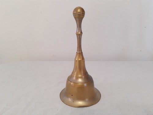 Vintage brass metal bell with - metal,