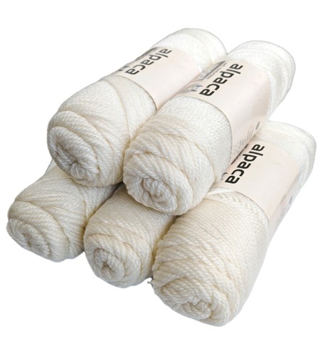 Aran alpaca yarn skeins - alpaca,