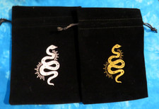 Set 2 Black Velvet Snake