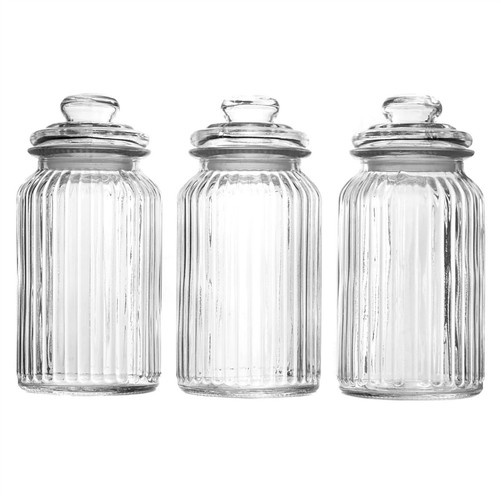 Vintage airtight glass jars - vintage,
