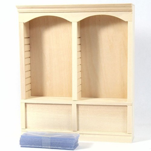 Dolls house shelf - house, natural