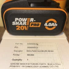 Genuine WORX 20V 4.0Ah