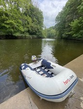 Honda Honwave 2.5m slatted floor inflatable boat with 2.3hp outboard engine