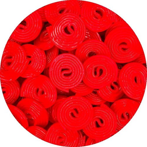 Strawberry liquorice wheels - liquorice, by