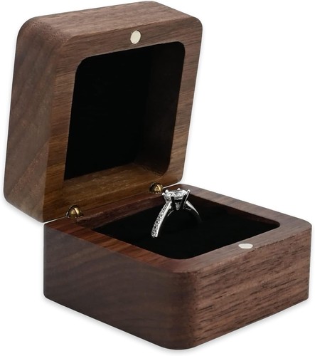Wooden ring box vintage - wooden,