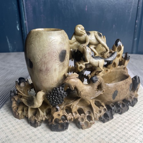 Vintage chinese soapstone - vintage,