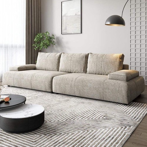 Hank linen three seater - hank,