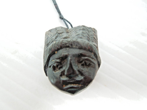 Small carved african head - carved,