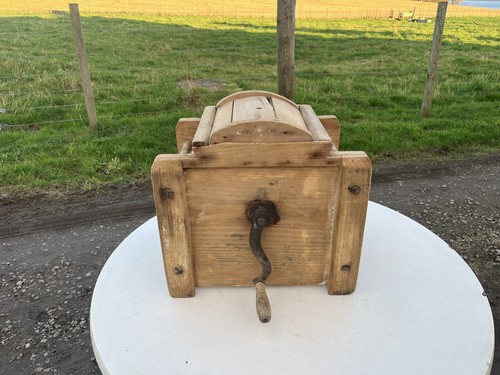Vintage wooden butter - butter, /