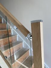 Solid Oak Full Glass Staircase