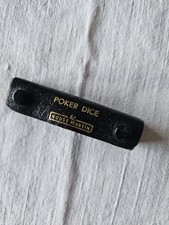 Vintage poker dice set in