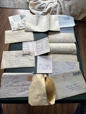 Antique Post WW1 & Pre WW2 Love Letters And Ephemera. Lock Of Hair. GWR Links.