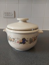 Royal Doulton Harvest Garland Lambethware Stoneware Serving Dish With Lid 