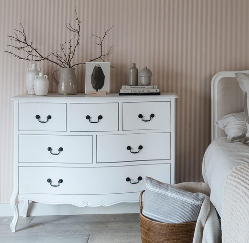 White chest drawers large 6 - white,