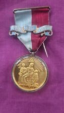 Vintage 1955 Hallmarked Silver Gilt Masonic Jewel Medal