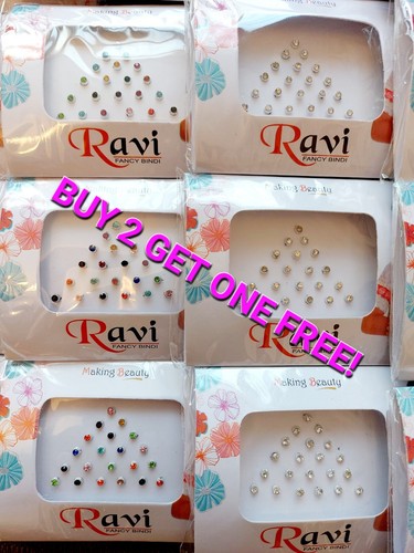 Rhinestone crystal bindi - rhinestone, pack