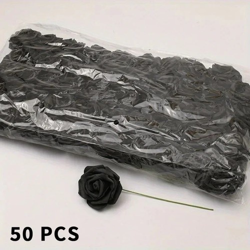 50pcs artificial foam rose - 50pcs,