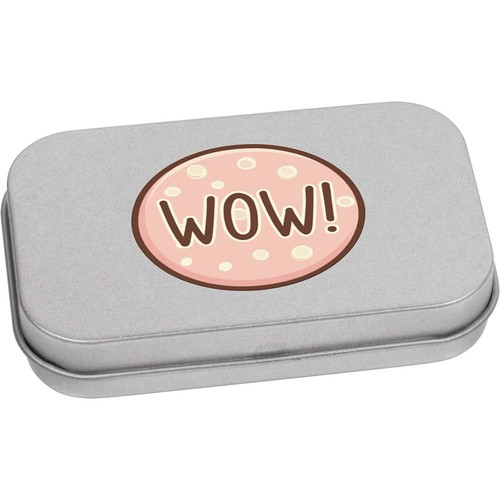 Wow metal hinged tin - 'wow', /