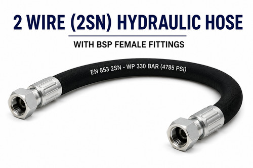 Wire hydraulic hose made - 3/8,