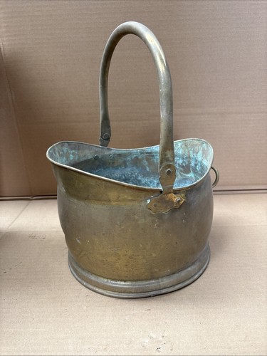 Vintage large coal scuttle - large,
