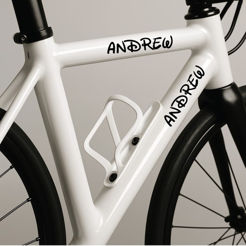 Personalised bike name vinyl - personalised,