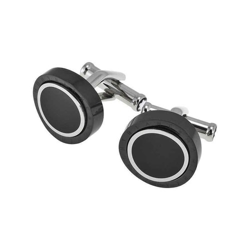 Montblanc cufflinks black onyx - montblanc,
