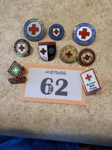 British red cross mixed badges - british,