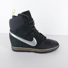 Nike Women's Size UK 8 Black Dunk Sky Hi Sneakerboot 2.0 Hidden Wedge Trainers