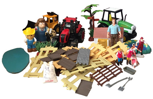Vintage toy farm set - vintage,