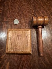 Freemasons Lodge Masonic gavel and Block (4) Maul Mallet Masons judge auction