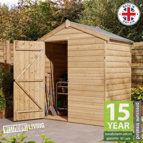 4x6 wooden apex garden - apex,