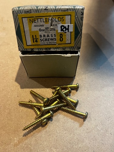 Nettlefolds brass screws - brass, –