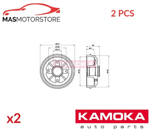 Brake drum pair set - brake,