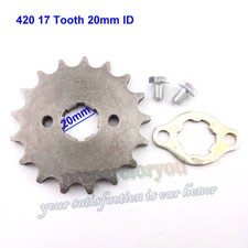 420 17 T 20mm Front Engine Gear Sprocket 50cc-160cc Pit Dirt Monkey Bike ATV