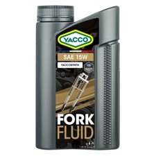 YACCO FORK FLUID SAE 15W Huile de Fourche Moto - Technologie  YACCOSYNTH - 1 L