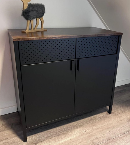 Metal side cabinet vintage - metal,
