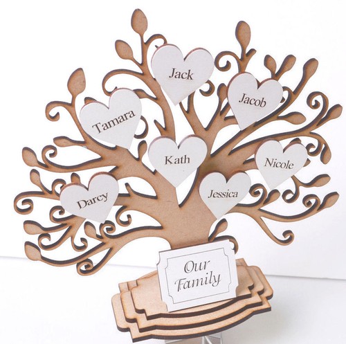 Wooden personalised family - wooden,