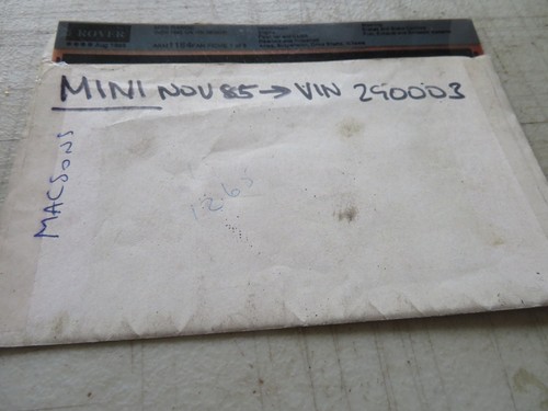 Classic mini 1985 parts - ,