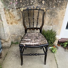 Antique French Chair Ebony