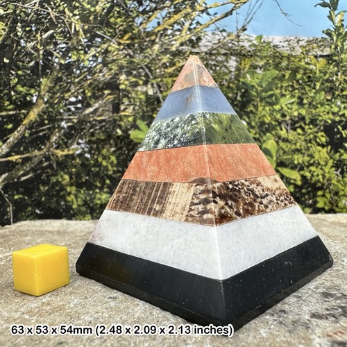 Multi stone pyramid - -, genuine