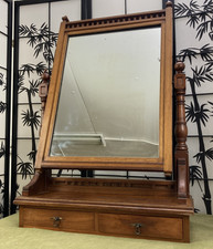 Large antique cheval mirror - antique,