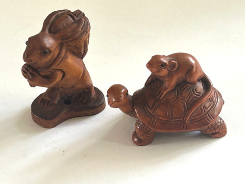 Vintage hand carved wood - 2,