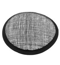 10cm Round Sinamay Fascinator