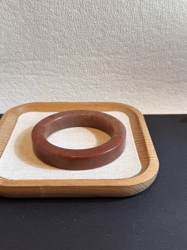 Red natural jade bangle size - red,